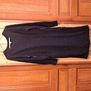 Maurices Navy Blue Crewneck Sweater Midi Dress size L NWT